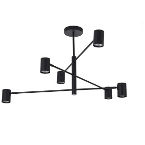 Lampa wisząca Snow 6xGU10 czarna LP-731/6P BK Light Prestige