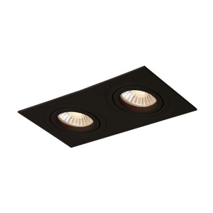Oczko Metis oprawa podtynkowa 2xGU10 czarna LP-2780/2RS BK Light Prestige