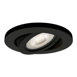Oczko podtynkowe Lagos okrągłe ruchome 1xGU10 czarna LP-440/1RS BK movable Light Prestige
