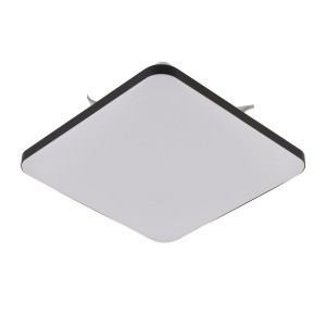 Plafon kwadratowy Babilon średni czarny 4000k LP-335/1C M 4BK square Light Prestige
