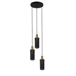 Lampa wisząca Tirana 3xE27 czarna LP-945/3P BK Light Prestige Light Prestige