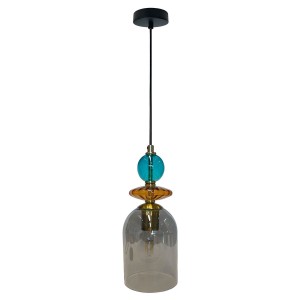 Lampa wisząca Tropea 1xE27 dymna, średnia LP-2004/1P M SM Light Prestige