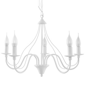 Żyrandol MINERWA 5 biały SL.0214 Sollux Lighting