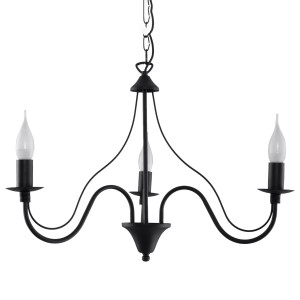 Żyrandol MINERWA 3 czarny SL.0217 Sollux Lighting