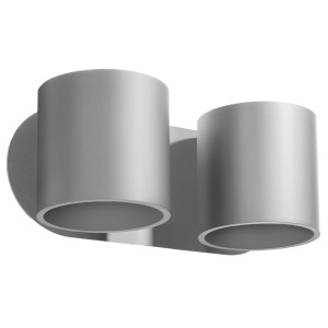 Kinkiet ORBIS 2 szary SL.0661 Sollux Lighting
