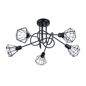 Żyrandol ARTEMIS 5S czarny SL.1110 Sollux Lighting