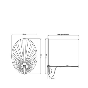 Lampa wisząca LEHDET czarna TH.001CZ Sollux Lighting