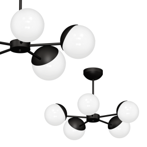 Żyrandol SFERA BLACK 5xE14 MLP8866 Milagro