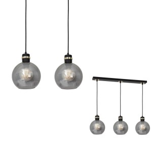 Lampa wisząca OMEGA BLACK/GOLD 3xE27 MLP6531 Milagro