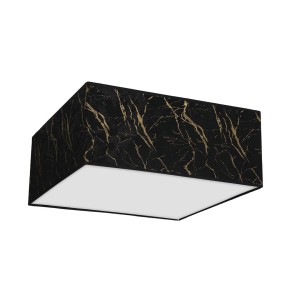 Lampa sufitowa SENSO Black/Gold kwadrat 2xE27 MLP7292 Milagro