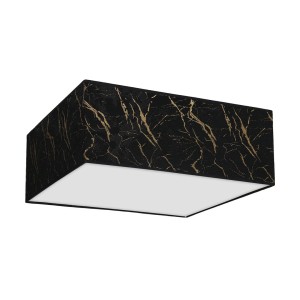 Lampa sufitowa SENSO Black/Gold kwadrat 3xE27 MLP7293 Milagro