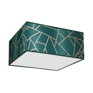 Lampa sufitowa ZIGGY GREEN Gold/Bottle green 2xE27 MLP7574 Milagro