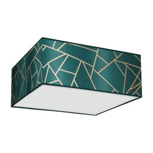 Lampa sufitowa ZIGGY GREEN Gold/Bottle green 3xE27 MLP7575 Milagro