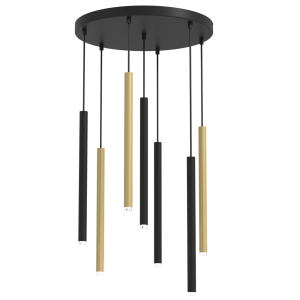 Lampa wisząca MONZA BRASS 7xG9 max 8W LED MLP8843 Milagro