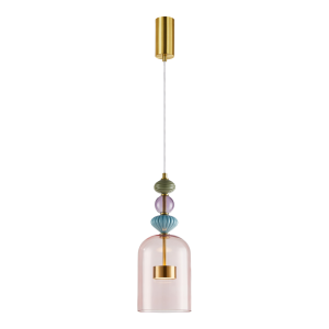Lampa wisząca ARTE 12W LED śr. 16cm mosiądz ML0357 Milagro
