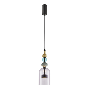 Lampa wisząca ARTE 12W LED śr. 13cm czarna ML0360 Milagro