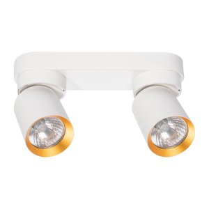 Lampa Sufitowa Andy 2xGU10 Biały + Złoty ML9934 Milagro
