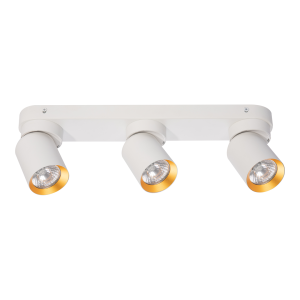 Lampa Sufitowa Andy 3xGU10 Biały + Złoty ML9936 Milagro
