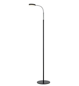 FLEX Podłogowa 1L LED Czarna/Chrom 106465 Markslojd