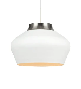 KOM Wisząca 31cm 1L Biały/Stal 107379 Markslojd
