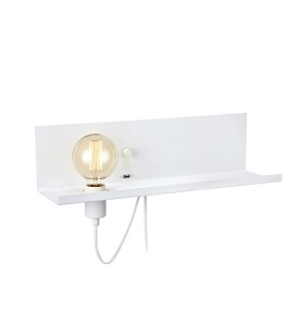 MULTI Kinkiet/Półka USB 1L Biały 106969 Markslojd