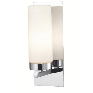 NORRSUNDET Kinkiet 1L Chrom/Biały IP44 102476 Markslojd