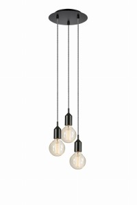 BRONX Pendant 3L Round Black 108452 Markslojd