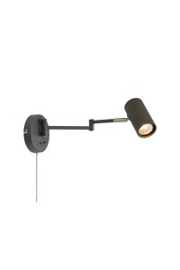 COSTILLA Wall Flex Arm 1L Dark Grey/Satin Nickel 108468 Markslojd