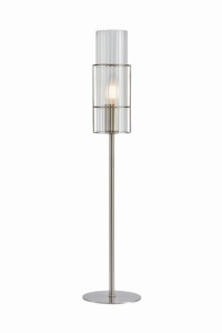 TUBO Table 1L 65cm Satin Nickel/Clear 108558 Markslojd