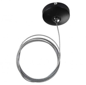 CEILING PLATE TRACK BK + WIRE AZ4780 Azzardo