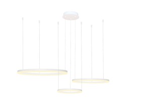 HALO PENDANT 80+60+40 CCT WH + REMOTE CONTROL AZ4971 Azzardo