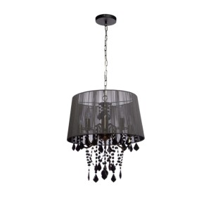 Lampa wisząca Mona 5xE14 czarna LP-5005/5P czarna Light Prestige