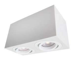 Oczko Lyon oprawa natynkowa 2xGU10 biała LP-5881/2SM WH Light Prestige