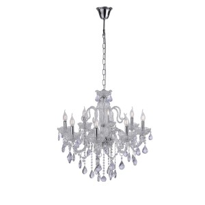 Lampa wisząca sufitowa GRACIA 8 - punktowa transparent PaulNeuhaus - 3081-00