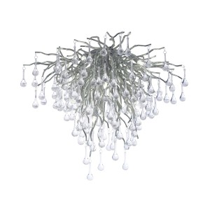 Lampa sufitowa ICICLE 9 - punktowa srebrny PaulNeuhaus - 8091-55