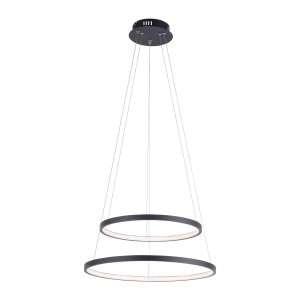 Lampa wisząca sufitowa CIRCLE 2 - punktowa antracyt LeuchtenDirekt - 11525-13