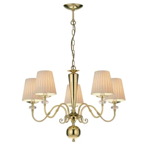 Lampa wisząca Lilosa 5 - Mosiądz polerowany (750 mm) 8679 Antigo/Amplex