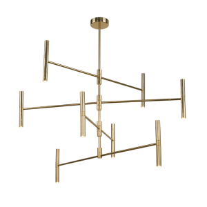 Lampa wisząca Livi 16 - Mosiądz polerowany (880 mm) 8392 Antigo/Amplex