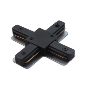 Łącznik krzyżowy szynoprzewodu natynkowego 1F 230V - Czarny 6335 Antigo/Brosline