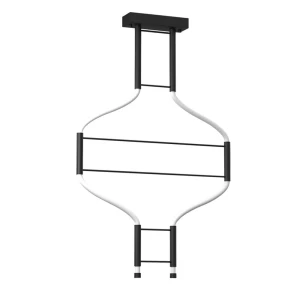 Lampa wisząca alha S 2 - Czarna (570 mm) 4000K 9053 Antigo/Dohar