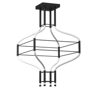 Lampa wisząca alha S 4 - Czarna (614 mm) 3000K 9055 Antigo/Dohar
