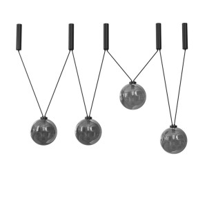 Lampa wisząca iO 4 - Czarna (1900 mm) 9146 Antigo/Dohar