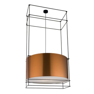 Lampa wisząca PAA - Czarna-miedziany (800 mm) 9543 Antigo/Dohar