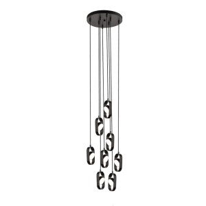 Lampa wisząca Furoku 8 - Czarna 3000K 7952 Antigo/Shilo