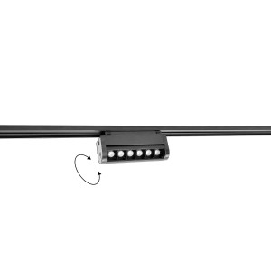 Spot magnetyczny Komatsu Slim dot move - Czarny - 48V 6W 480lm (128 mm) 4000K 6058 Antigo/Shilo