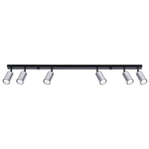 Plafon WINX 6L czarny/chrom SL.1372 SOLLUX