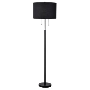 Lampa podłogowa Fogo czarna 2xE27 LP-0304/2F BK Light Prestige