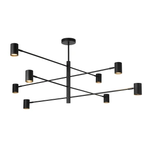 Lampa wisząca Snow 8 czarna 8xGU10 LP-731/8P BK Light Prestige