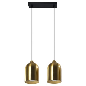 Metalowa lampa wisząca Nilo złota 2xGU10 LP-0110/2L GD Light Prestige