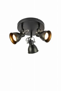 Lampa sufitowa MION Czarny 3xGU10 108847 Markslojd